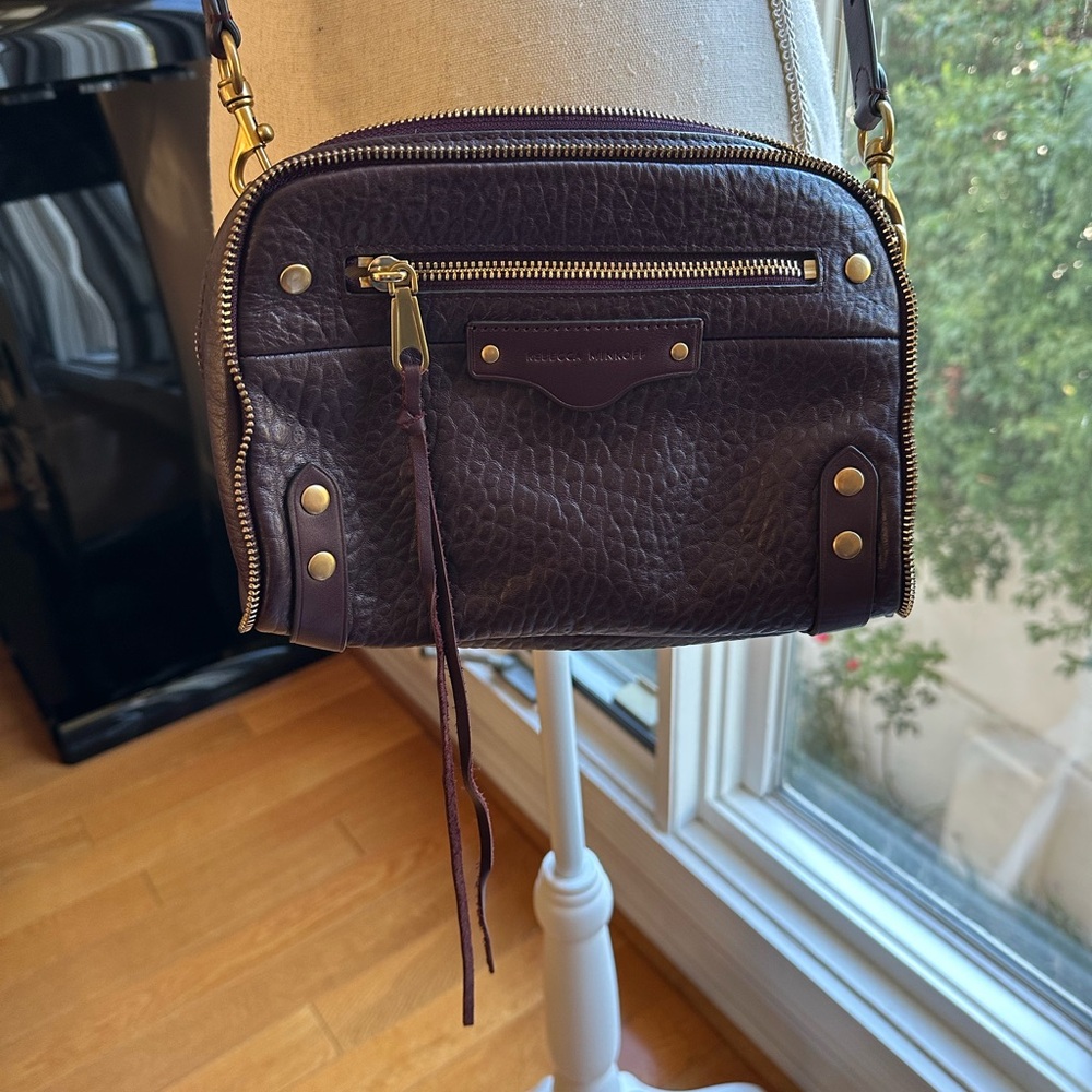 Rebecca Minkoff Crossbody Deep Purple like new condition medium size
